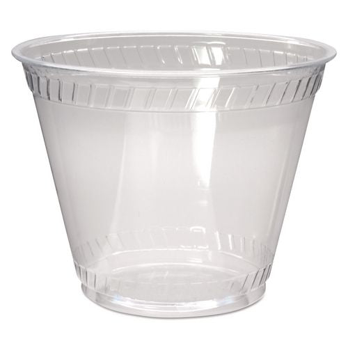 Fabri-Kal Greenware Cold Drink Cups, Old-Fashioned Cup, 9 oz, Sugarcane, Clear, 50/Sleeve, 20 Sleeves/Carton