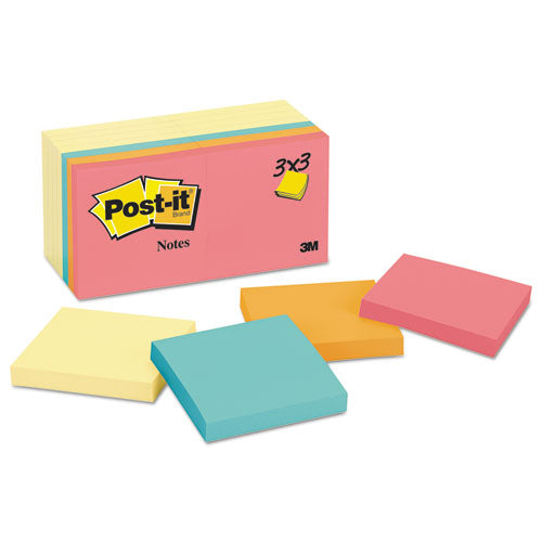Post-it Notes Original Pads Assorted Value Pack, 3 x 3, (8) Canary Yellow, (6) Poptimistic Collection Colors, 100 Sheets/Pad, 14 Pads/Pack