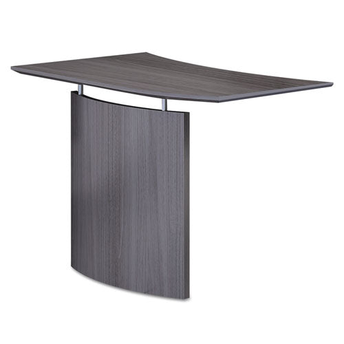 Safco Medina Laminate Bridge, Right-Hand, 48w x 24d x 29.5h, Gray Steel