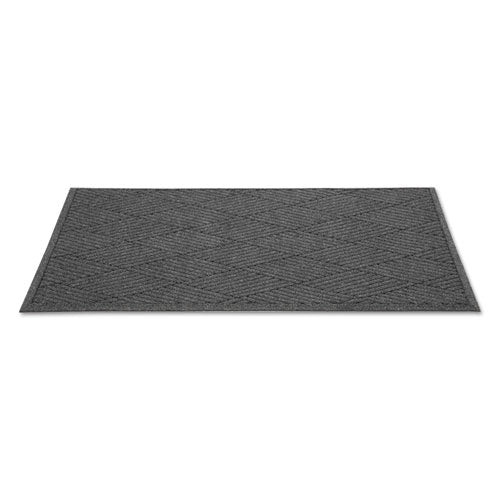 Guardian EcoGuard Diamond Floor Mats, Rectangular, Charcoal Gray Carpeted Surface, 36" x 10 ft