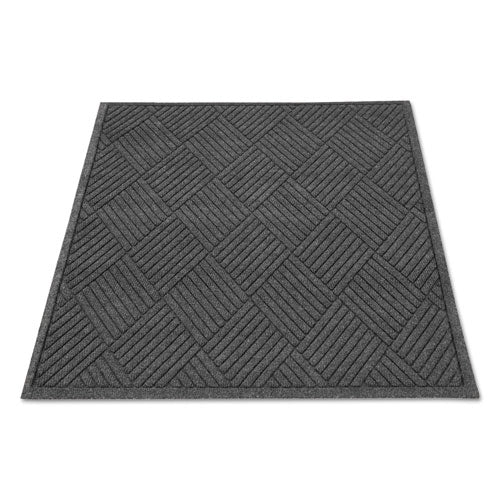 Guardian EcoGuard Diamond Floor Mats, Rectangular, Charcoal Gray Carpeted Surface, 24" x 36"