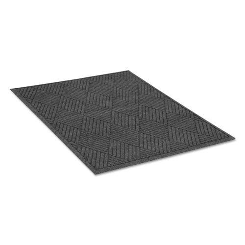 Guardian EcoGuard Diamond Floor Mats, Rectangular, Charcoal Gray Carpeted Surface, 48" x 96"