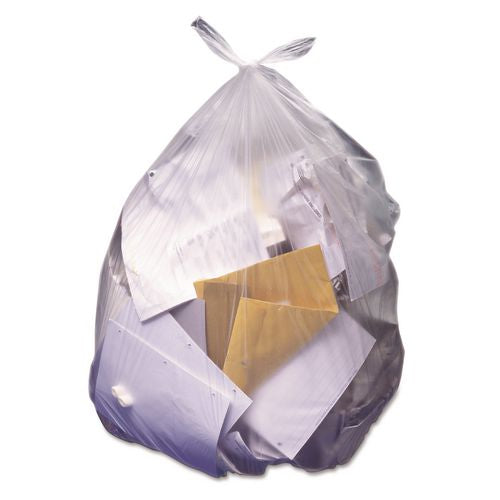 Heritage High-Density Waste Can Liners, 45 gal, 14 mic, 40" x 48", Natural, 25 Bags/Roll, 10 Rolls/Carton