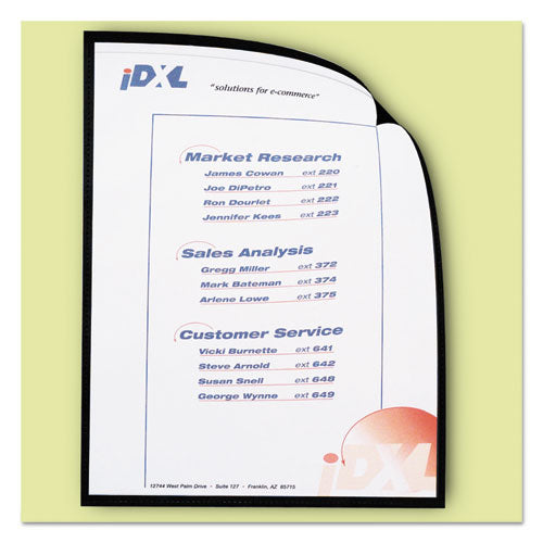 C-Line Magnetic Cubicle Keepers Display Holders, 9.2 x 11.69, Magnetic Mount, Clear, 25/Pack