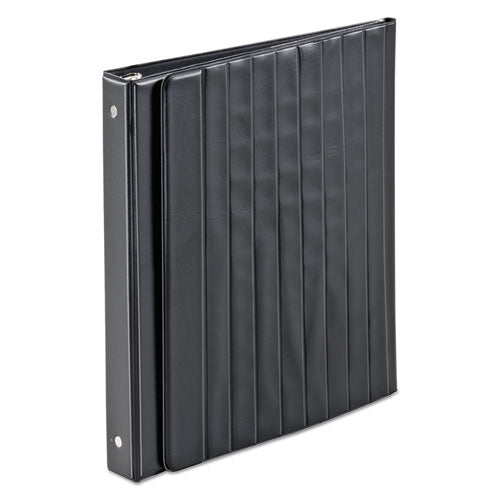 Cardinal Easel Round Ring Binder, 3 Rings, 1" Capacity, 11 x 8.5, Black
