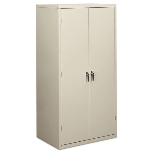 HON Assembled Storage Cabinet, 36w x 24.25d x 71.75h, Light Gray