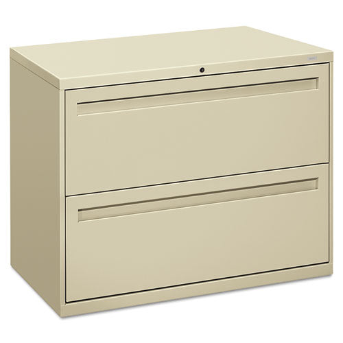 HON Brigade 700 Series Lateral File, 2 Legal/Letter-Size File Drawers, Putty, 36" x 18" x 28"