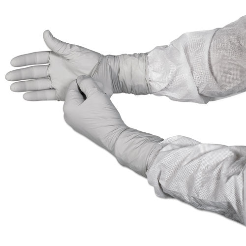 Kimtech G3 NXT Nitrile Gloves, Packaged Sterile, AQL 1.5, 4 mil Thick, 12" Long, Gray, 60/Bag, 10 Bags/Carton