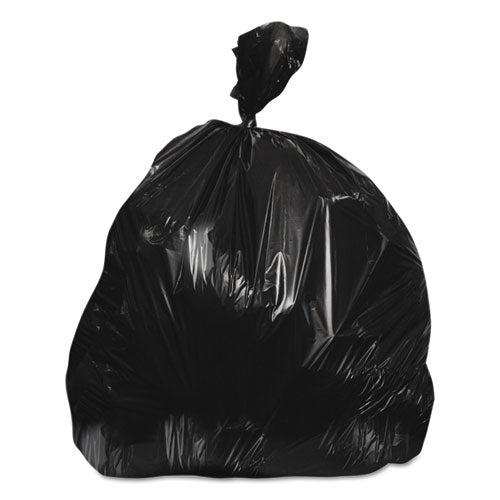 Heritage High-Density Waste Can Liners, 60 gal, 17 mic, 38" x 60", Black, 200/Carton