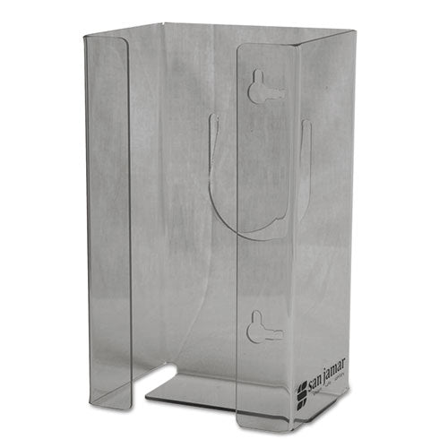 San Jamar Clear Plexiglas Disposable Glove Dispenser, 1-Box, Plexiglas, Clear, 5.5 x 3.75 x 10