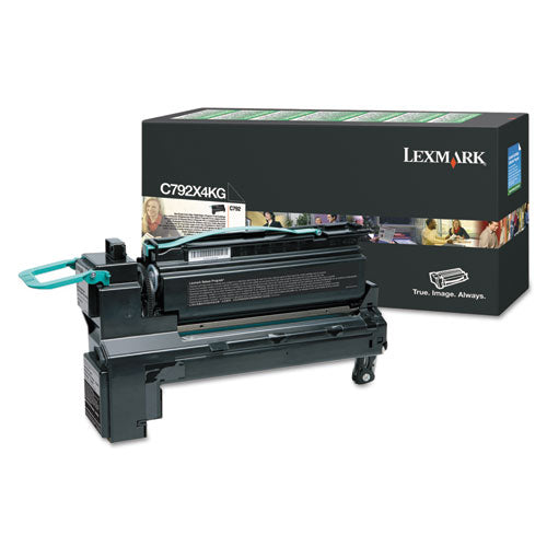 Lexmark C792X4KG Return Program Extra High-Yield Toner, 17,000 Page-Yield, Black