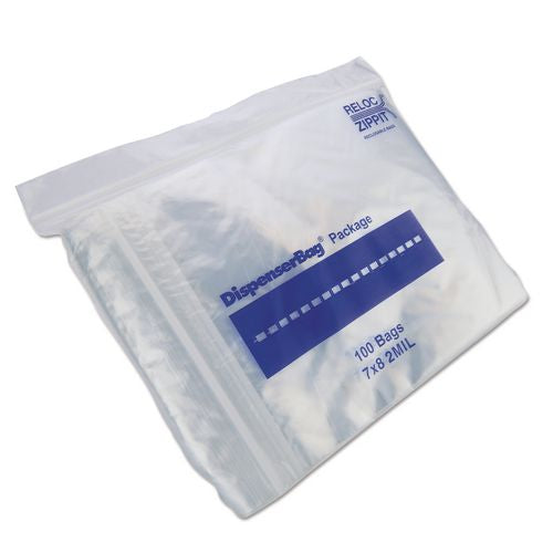 Fantapak Plastic Zipper Bags, 32 oz, 2 mil, 7" x 8", Clear, 1,000 Bags/Box, 2 Boxes/Carton