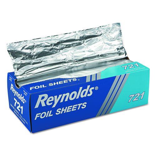 Reynolds Wrap Pop-Up Interfolded Aluminum Foil Sheets, 10.75 x 12, 500/Box