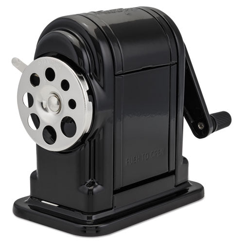X-ACTO Ranger 55 Classroom Manual Pencil Sharpener, Manually-Powered, 3.25 x 6 x 5.5, Black