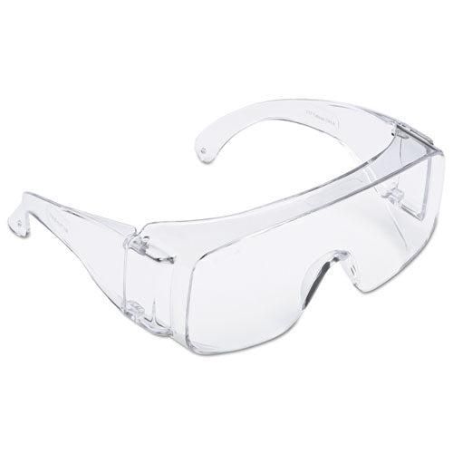 3M Tour-Guard V Protective Eyewear, Frameless OTG, Clear Single Lens, 100/Carton