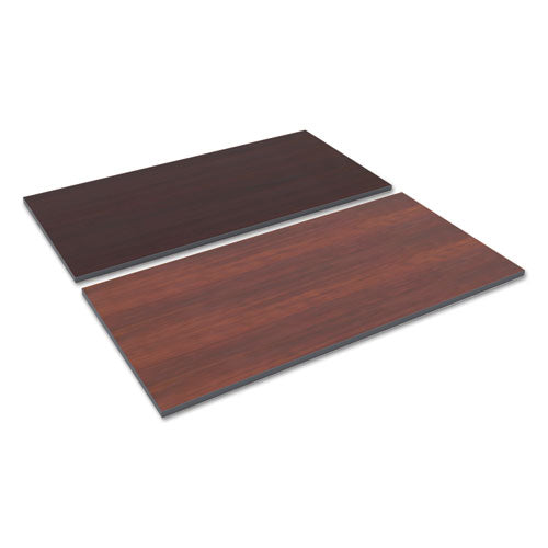 Alera Reversible Laminate Table Top, Rectangular, 59.38w x 29.5,Medium Cherry/Mahogany