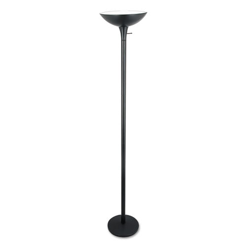Alera Torchier Floor Lamp, 12.5w x 12.5d x 72h, Matte Black