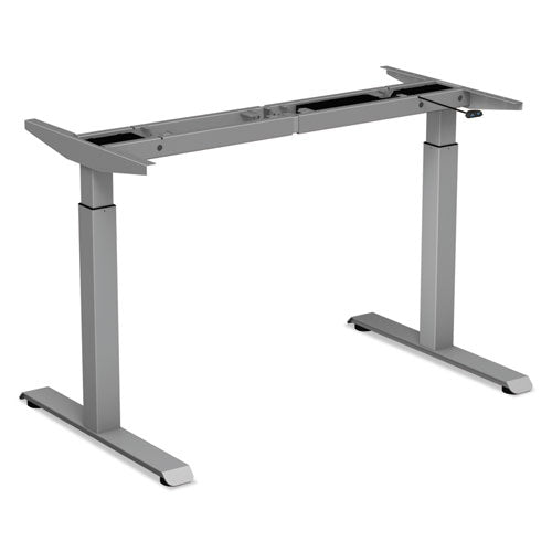 Alera AdaptivErgo Sit-Stand Two-Stage Electric Height-Adjustable Table Base, 42.03" to 70.9" x 23.6" x 27" to 45.2", Gray