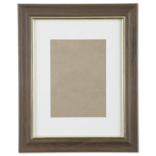 AbilityOne 7105000528698, SKILCRAFT Walnut Vinyl Frames, Certificate/Photo, 8 x 10, 12/Carton