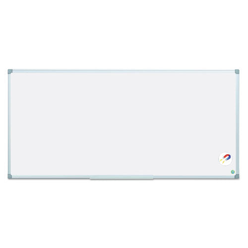 MasterVision Earth Gold Ultra Magnetic Dry Erase Boards, 96" x 48", White Surface, Satin Aluminum Frame