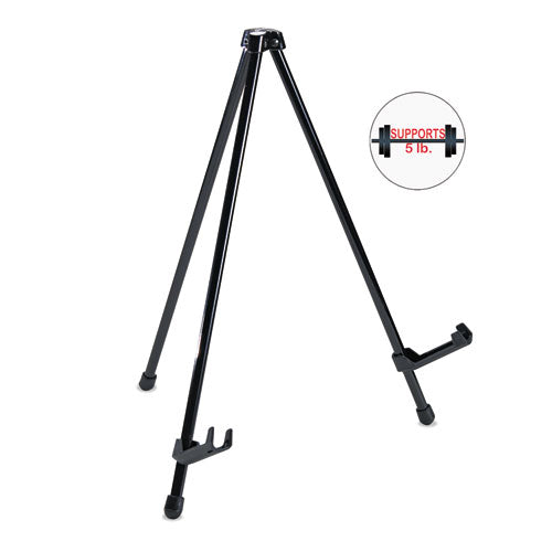 MasterVision Instant Table-Top Easel, 14.25" Tall, Metal, Black, Supports Up to 5 lb
