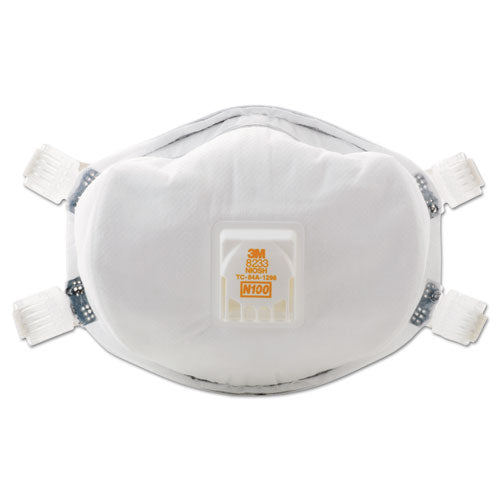 3M Particulate Respirator 8233, N100, Standard Size, 20/Carton