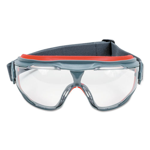 3M GoggleGear 500 Series Safety Goggles with Scotchgard Anti-fog Technology, Clear Lens, Gray Frame, 10/Carton