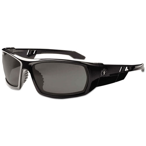 ergodyne Skullerz Odin Safety Glasses, Black Full Frame, Smoke Dual Lens
