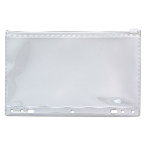 Angler's Zip-All Ring Binder Pocket, 2- to 7-Hole Punched, 6" x 9.5", Clear