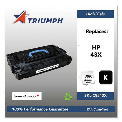 Triumph 751000NSH0354 Remanufactured C8543X (43X) High-Yield Toner, 30,000 Page-Yield, Black
