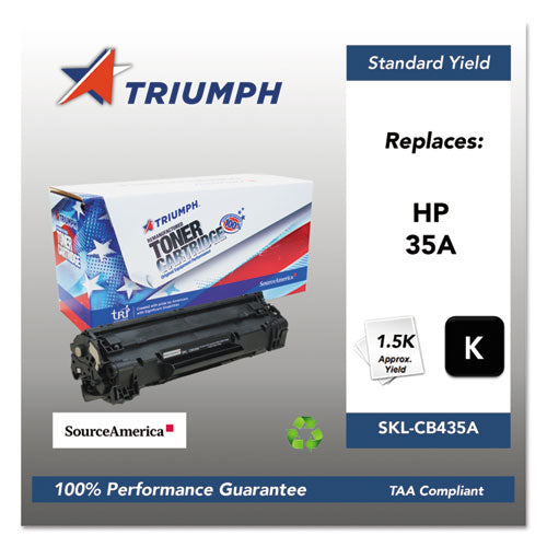 Triumph 751000NSH0962 Remanufactured CB435A (35A) Toner, 1,500 Page-Yield, Black