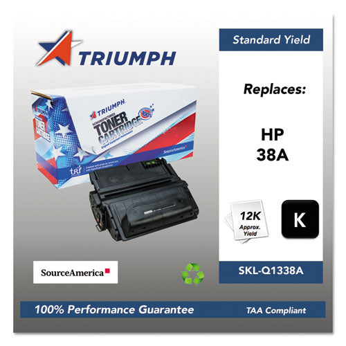 Triumph 751000NSH0179 Remanufactured Q1338A (38A) Toner, 12,000 Page-Yield, Black