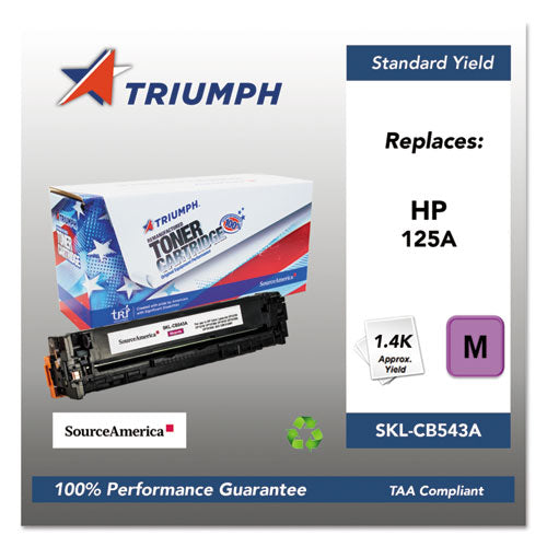 Triumph 751000NSH0978 Remanufactured CB543A (125A) Toner, 1,500 Page-Yield, Magenta