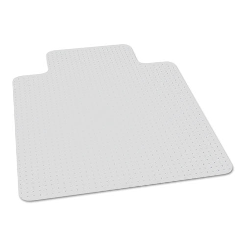 AbilityOne 7220016568328, SKILCRAFT Biobased Chairmat for Low to Medium Pile Carpeted Floors, Rectangular with Lip, 45" x 53", Clear