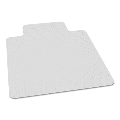 AbilityOne 7220016568326, Biobased Chairmat for Low to Medium Pile Carpeted Floors, Rectangular with Lip, 36" x 48", Clear