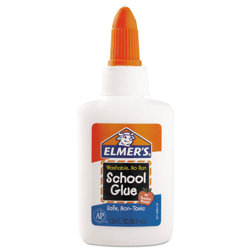 Elmer's Washable School Glue, 1.25 oz, Dries Clear