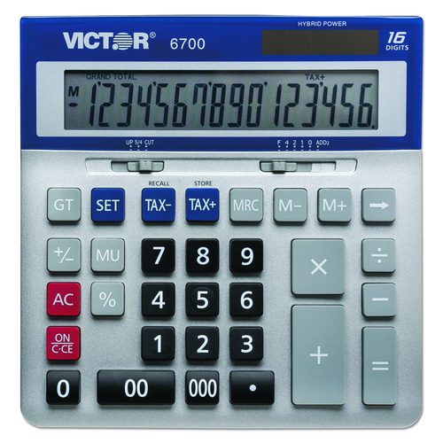 Victor 6700 Large Desktop Calculator, 16-Digit LCD