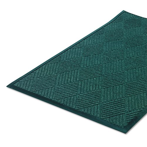 Crown Super-Soaker Diamond Wiper/Scraper Mat, Rectangular, Slate Green Carpeted Surface, 36" x 10 ft