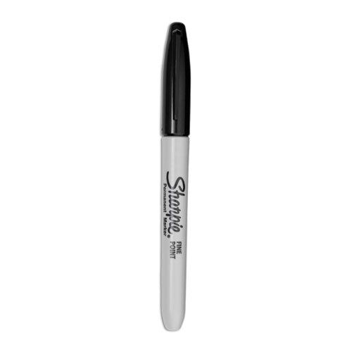 Sharpie Fine Tip Permanent Marker, Fine Bullet Tip, Black