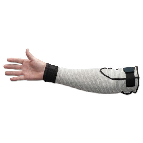 KleenGuard G60 Level 5 Cut Resistant Sleeves, One Size Fits All, Salt and Pepper, 24/Carton