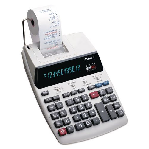 Canon P170-DH-3 Printing Calculator, Black/Red Print, 2.3 Lines/Sec