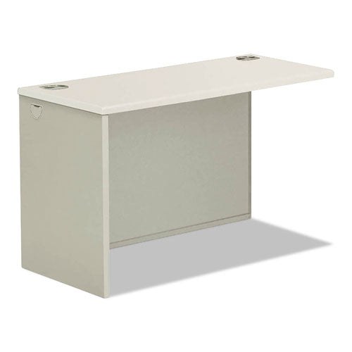 HON 38000 Series Return Shell, Left, 60w x 24d x 29.5h, Silver Mesh/Light Gray