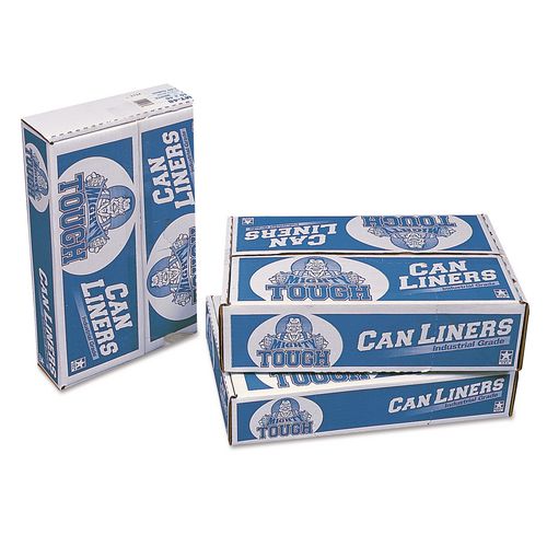 Pitt Plastics Linear Low Density Can Liners, 30 gal, 0.75 mil, 30" x 36", White, Interleaved Roll, 200/Carton
