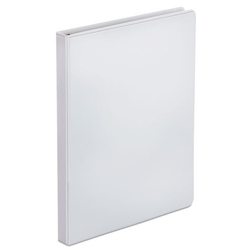 Office Impressions Economy Round Ring View Binder, 3 Rings, 0.5" Capacity, 11 x 8.5, White