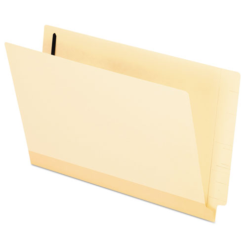 Pendaflex Manila Laminated End Tab Fastener Folders, Straight Tab, Expands 0.75", 1 Fastener, Legal Size, 11-pt Manila, 50/Box