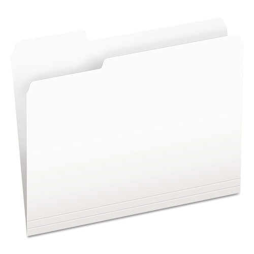 Pendaflex Colored File Folders, 1/3-Cut Tabs: Assorted, Letter Size, White, 100/Box