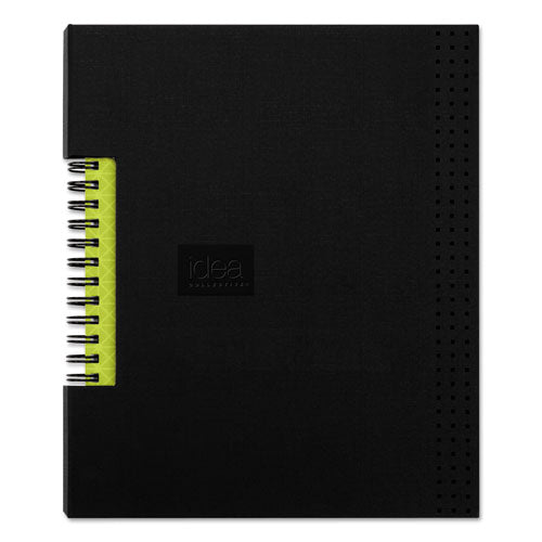 Oxford Idea Collective Professional Wirebound Hardcover Notebook, 1-Subject, Medium/College Rule, Black Cover, (80) 8 x 5.5 Sheets