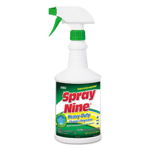 Spray Nine Heavy Duty Cleaner/Degreaser/Disinfectant, 32 oz Trigger Spray Bottle