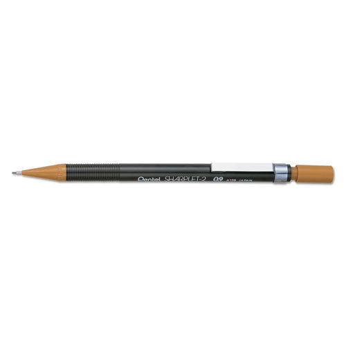 Pentel Sharplet-2 Mechanical Pencil, 0.9 mm, HB (#2), Black Lead, Brown Barrel