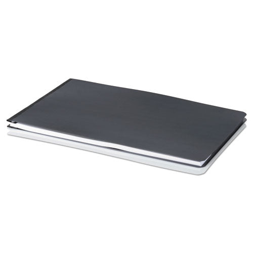 ACCO Pressboard Report Cover with Tyvek Reinforced Hinge, Two-Piece Prong Fastener, 2" Capacity, 8.5 x 14, Black/Black